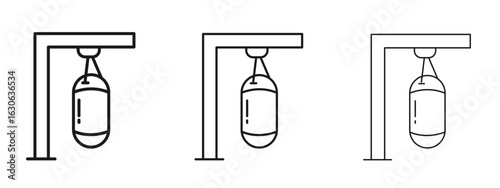 Punching bag icon simple line design - Simple Vector Illustration