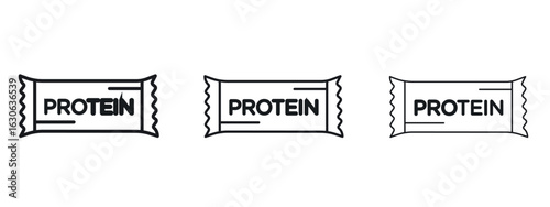 Protein bar icon simple line design - Simple Vector Illustration