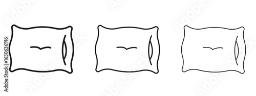 Pillow icon simple line design - Simple Vector Illustration