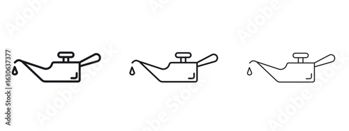 Oil can icon simple line design - Simple Vector Illustration