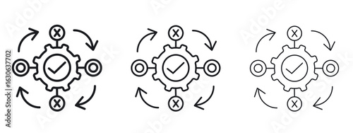 Methodology icon simple line design - Simple Vector Illustration