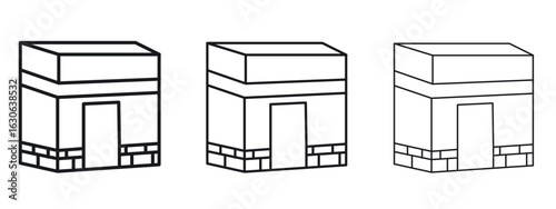 Kaaba icon simple line design - Simple Vector Illustration