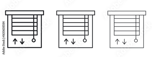 Jalousie icon simple line design - Simple Vector Illustration