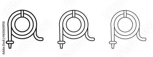 Hose icon simple line design - Simple Vector Illustration
