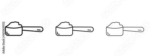 full spoon icon simple line design - Simple Vector Illustration