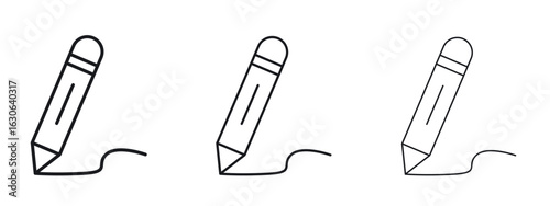 Edit text icon simple line design - Simple Vector Illustration