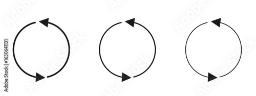 Continuous changes icon simple line design - Simple Vector Illustration
