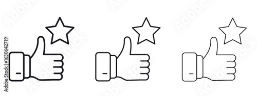 Appreciation icon simple line design - Simple Vector Illustration