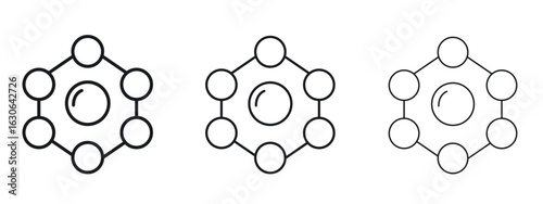 Antioxidant icon simple line design - Simple Vector Illustration