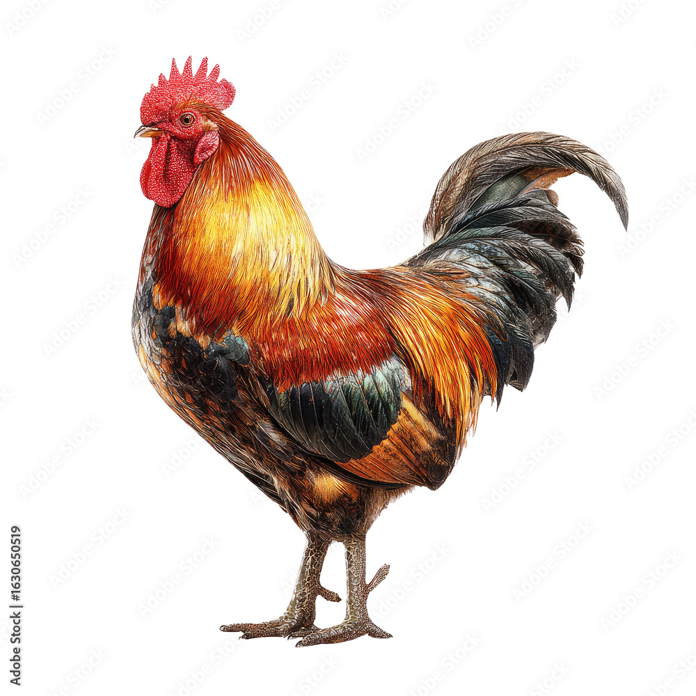 Fototapeta premium Rooster profile