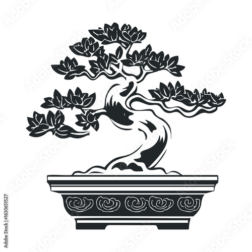 Bonsai tree design for home decoration and aesthetic enhancement