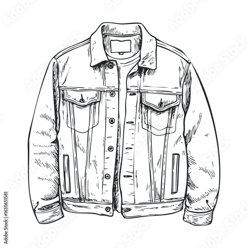 Stylish denim jacket design for modern casual wear