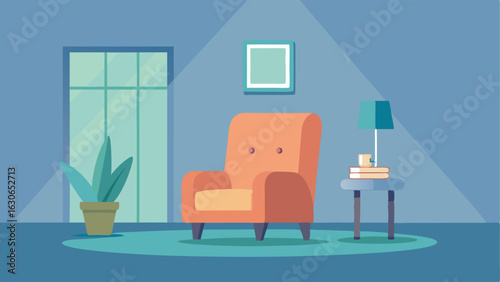 A quiet corner with a single armchair and a small side table tucked away from the rest of the lounge for those seeking solitude.