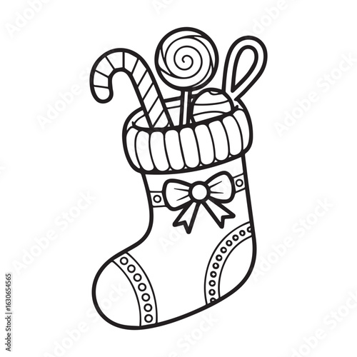 Candy Filled Christmas Stocking