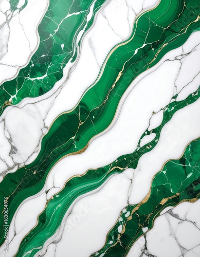 Green and gold marble texture