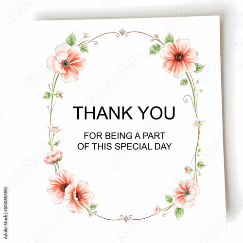  Thank you card template