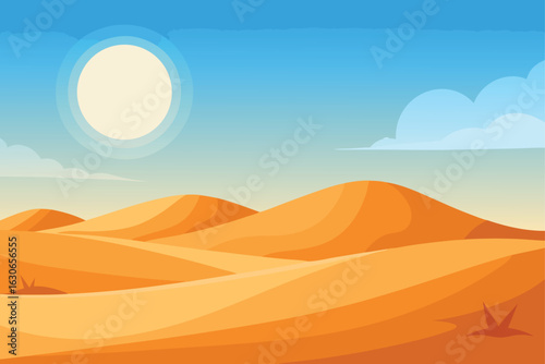 Twin Suns Over Desert Dunes