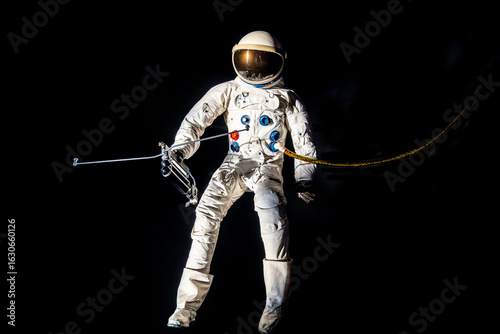 Foto The Deutsches Museum in Munich features an astronaut dummy in a spacesuit