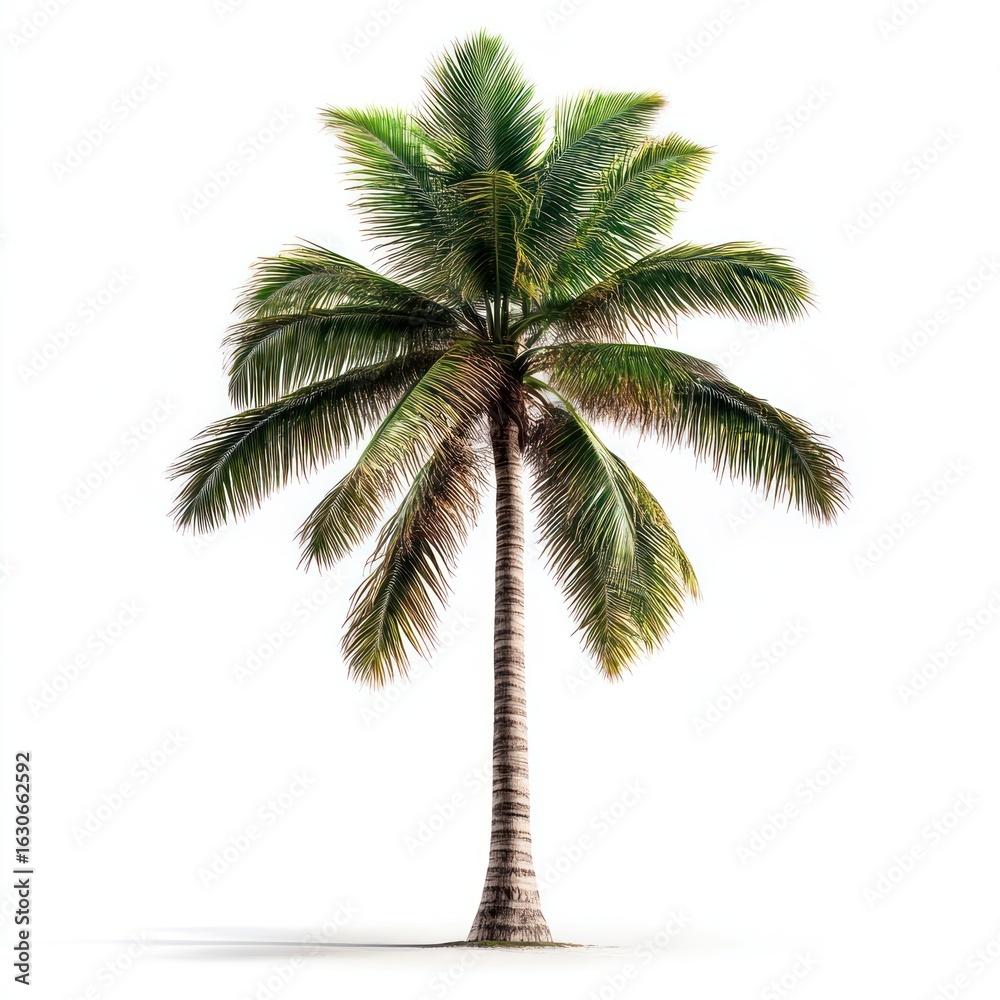 Obraz premium Real palm tree background isolated photography.