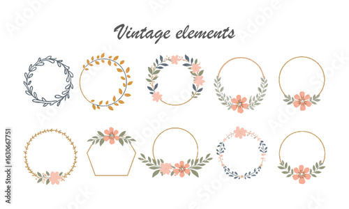 Classic calligraphy swirls, swashes, and floral motifs. Good for greeting cards, wedding invitations, Frames, labels, logos and banners, easily editable.