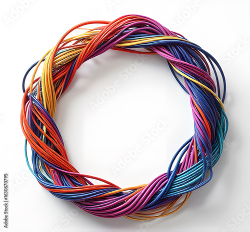 abstract background made of colorful circles