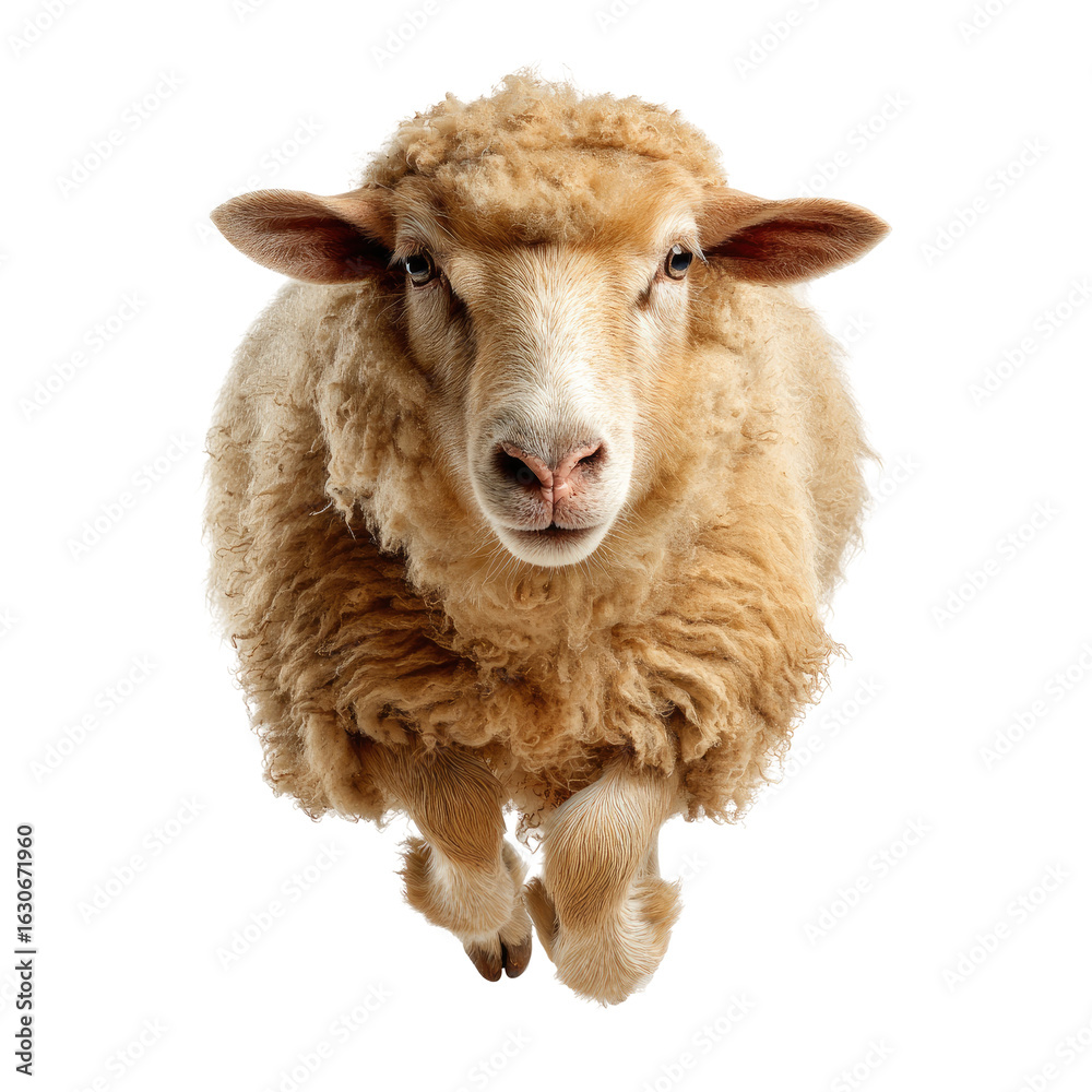 Fototapeta premium Close-up view of a sheep
