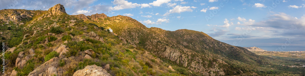 Fototapeta premium panorama of Sant Onfre, Alt Empordá, Catalonia, Spain