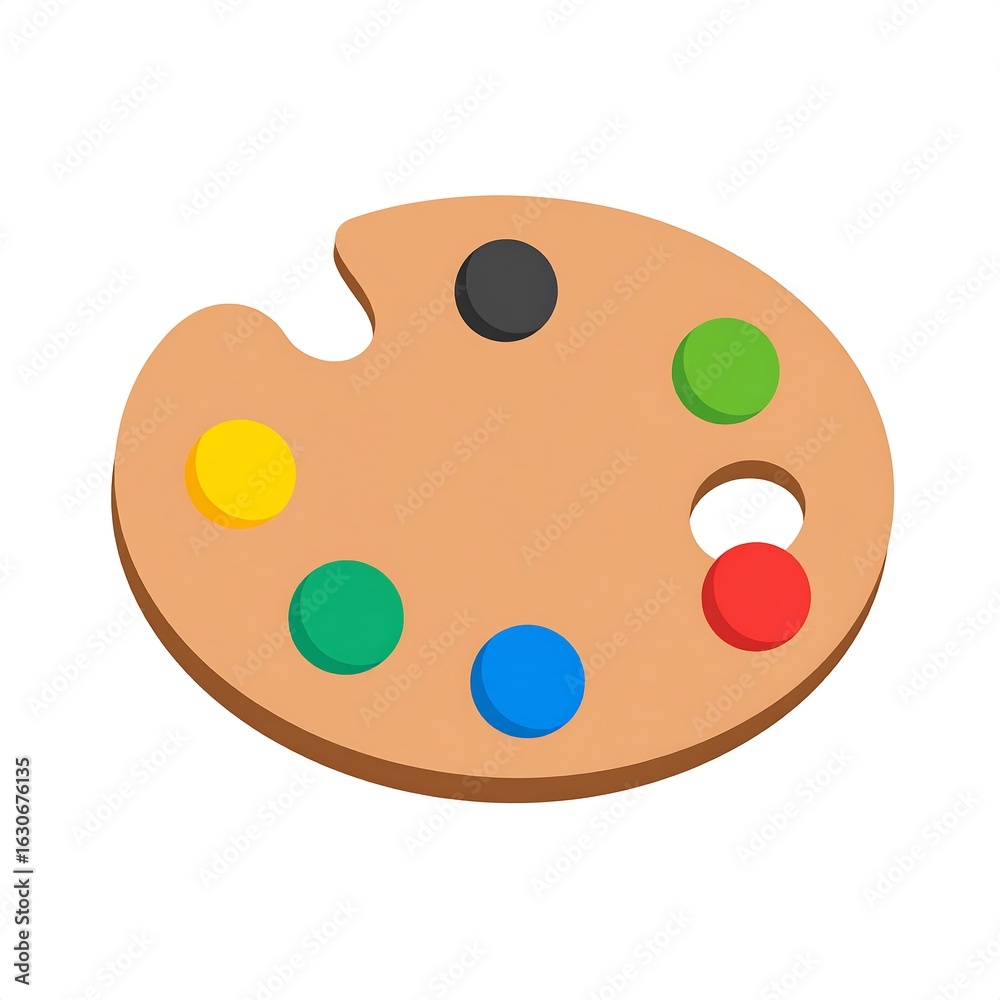 Fototapeta premium Colorful art palette (1)