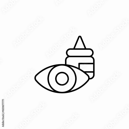 eye drops bottle icon sign vector