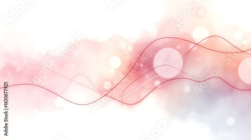 Abstract light pink wave background with smooth lines and elegant shapes creating a modern and artistic design isolated on white background for various creative projects