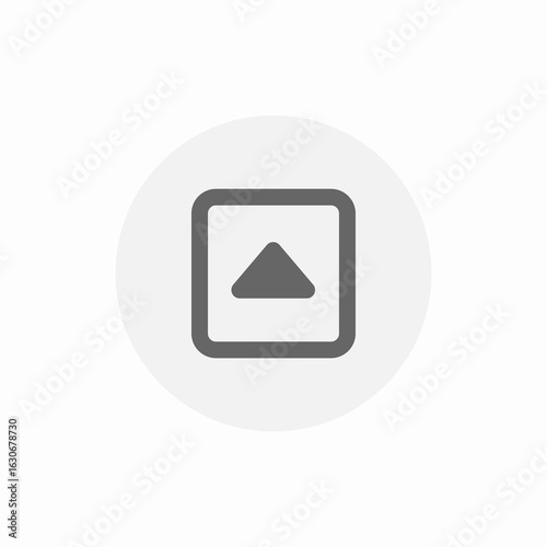 upwards direction icon sign vector
