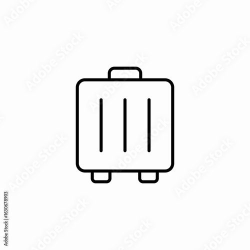 luggage travel bag icon sign vector