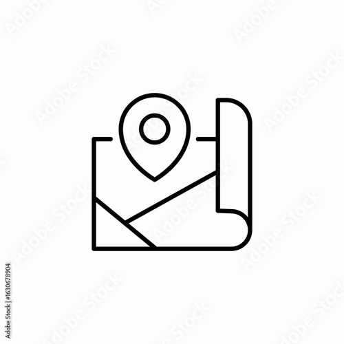 map pin location icon sign vector