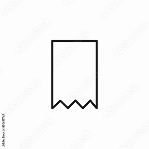 receipt document  icon sign vector