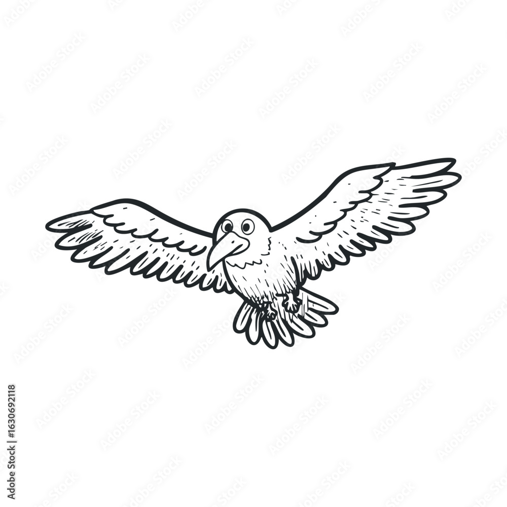 Obraz premium Bird in flight showcasing freedom and grace in nature