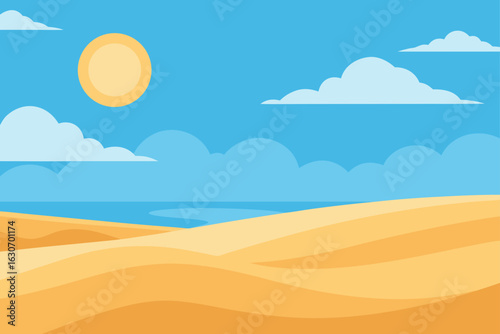 serene beach clear day