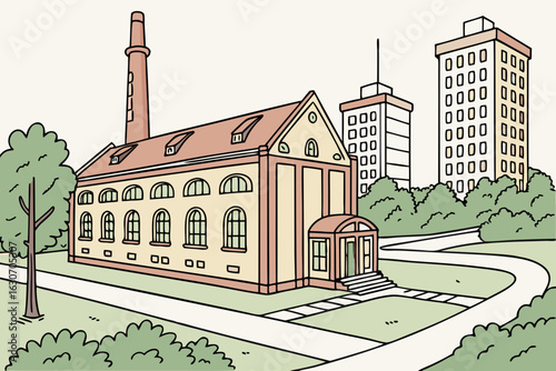 Tilburg, North Brabant, the Netherlands – Home to the Textile Museum celebrating industrial heritage