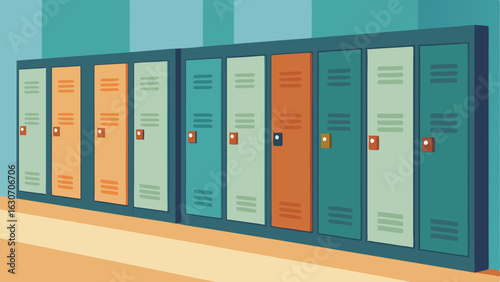 Along one wall a row of lockers can be seen providing convenient storage for students belongings.