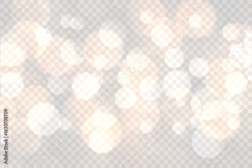 Soft golden bokeh background with dreamy light spots