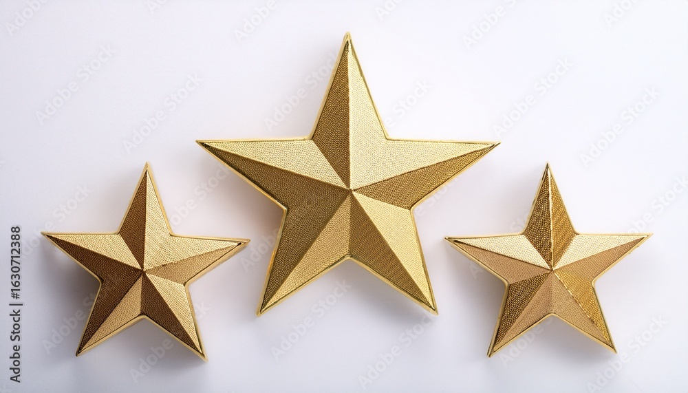 Obraz premium gold star on white background