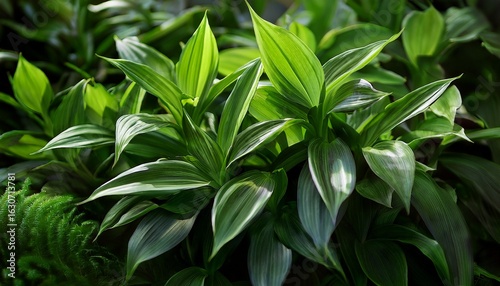 Wallpaper Mural vibrant green wondering jew tradescantia fluminensis showcasing lush foliage and unique texture ideal for enhancing any space with its beautiful green hues and captivating presence Torontodigital.ca