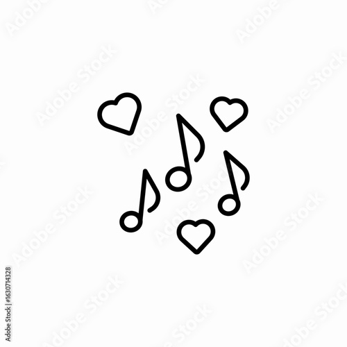 love music notes icon sign vector