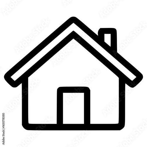 Simple house icon vector design for various applications