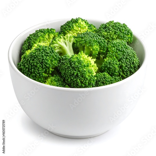 Wallpaper Mural Fresh broccoli florets in a white bowl Torontodigital.ca