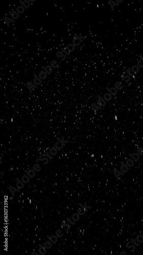 Vertical Snowfall Animation For Winter Holiday And Christmas Projects