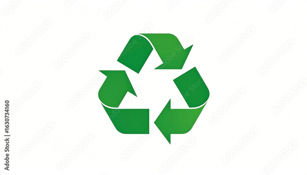 Fototapeta premium Green recycling symbol (1)