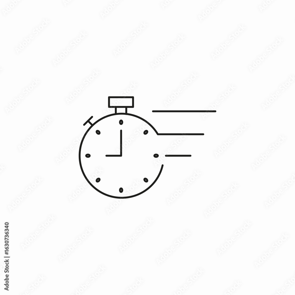 Obraz premium stopwatch time speed icon sign vector