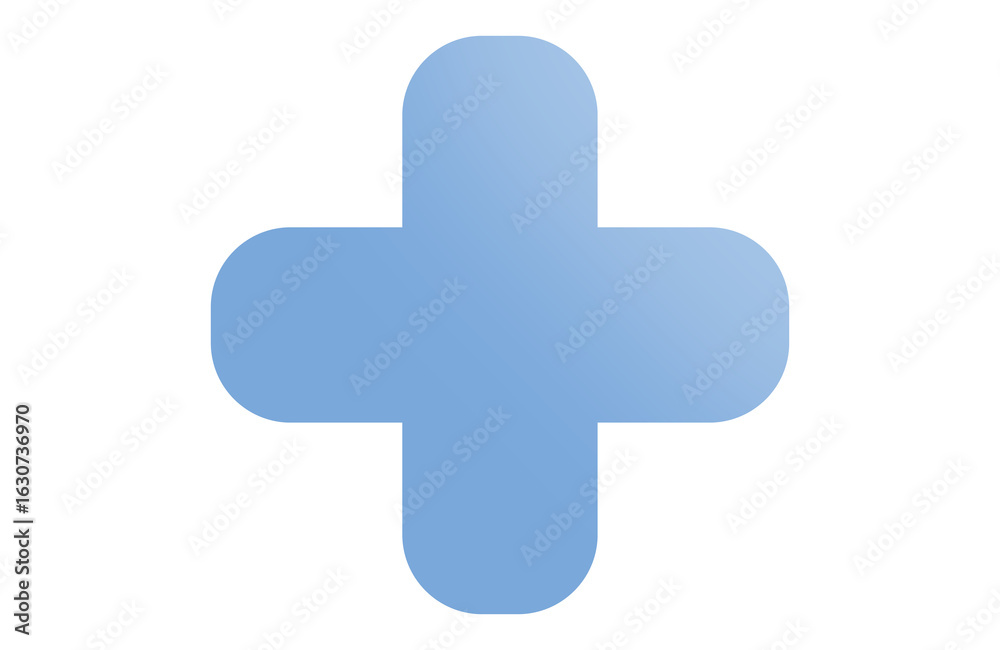 Fototapeta premium medical plus sign on transparent background