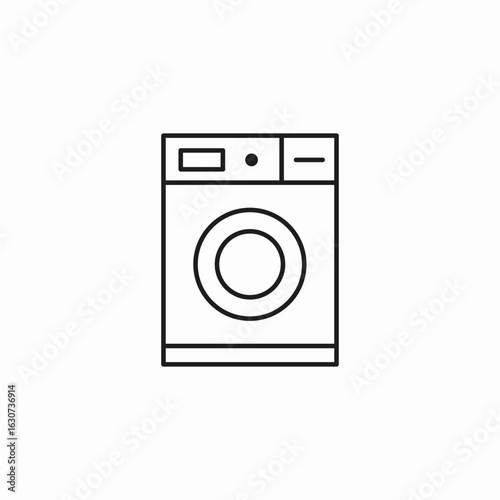 washing machine icon icon sign vector