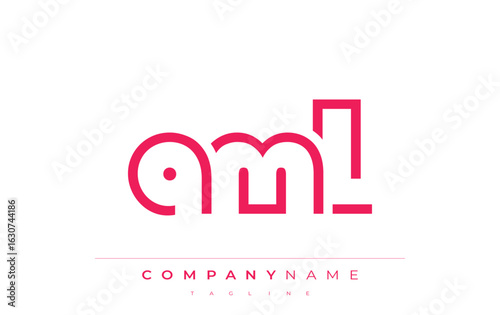 AML abstract letter logo design. Modern Business Logo Design With Abstract Typography and Contemporary Style